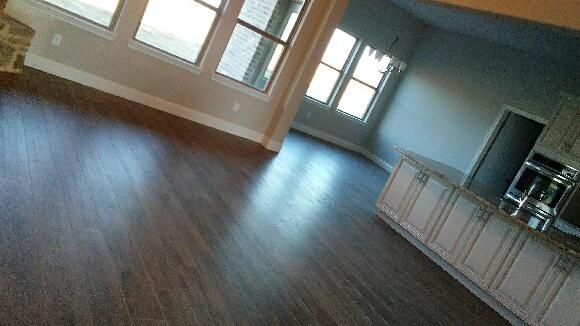 Hardwood floor installation