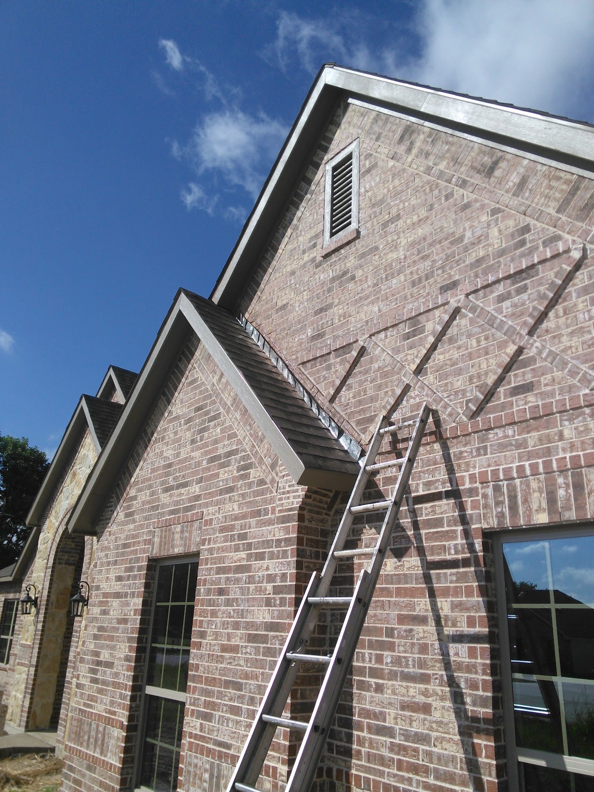 J&S Roofing job site in Athens TX
